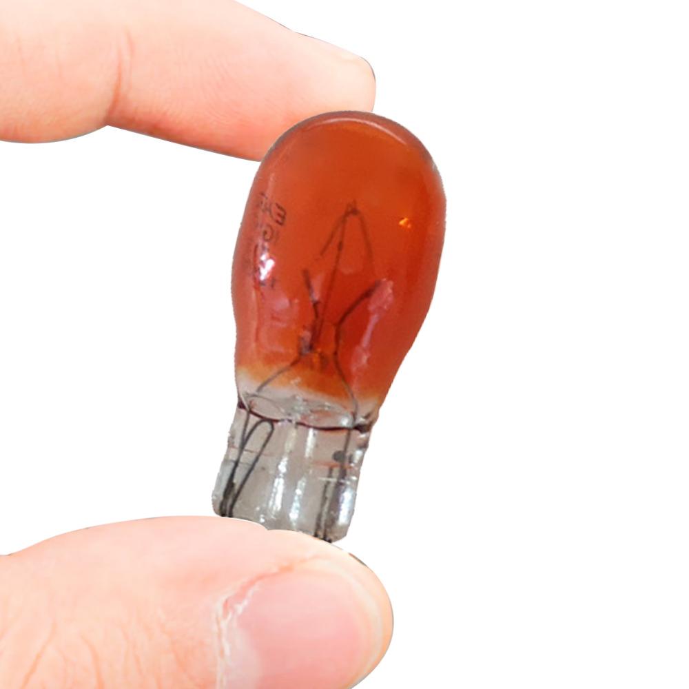 10x T15 12V16W Clear Glass Amber White Halogen Lamp Bulbs Car Interior Light Clearance Light Dashborad Instrument Lights