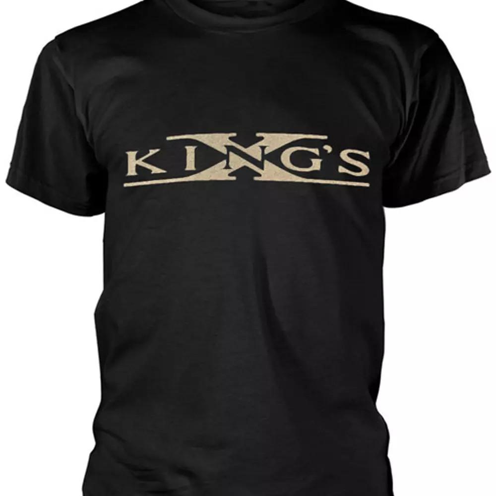 

King s X rock band LOGO UNISEX BLACK COTTON T Shirt Full Size S-5XL Unisex T-Shirt XXXXL