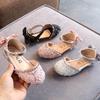 2026 Korean Style Rhinestone Soft Sole Sandals for Girls - Princess Spring Leather Shoes Trend