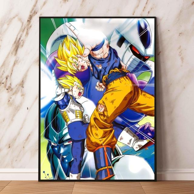 Affiche d'anime Dragon Ball, décoration de salon moderne, dessin animé