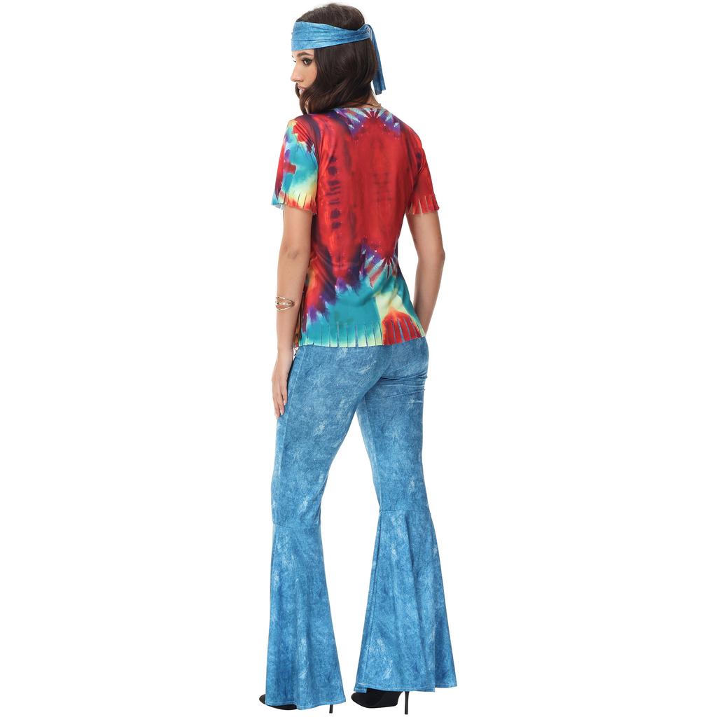 Halloween play disco costumes hippie stage costumes Indian primitive indigenous hippie costumes