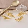 Gold Wheat Napkin Rings Metal Leaf Napkin Holder For Harvest Festival Fall Christmas Thanksgiving Dinner Table Decoration