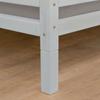 6 Bed Legs 20 Cm FOOT Light Gray