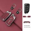 Compatible Dongfeng Fengguang 580 E380 Remote Key Cover: Metal Protective Shell with Leather Wrap for 2016/2017 Models