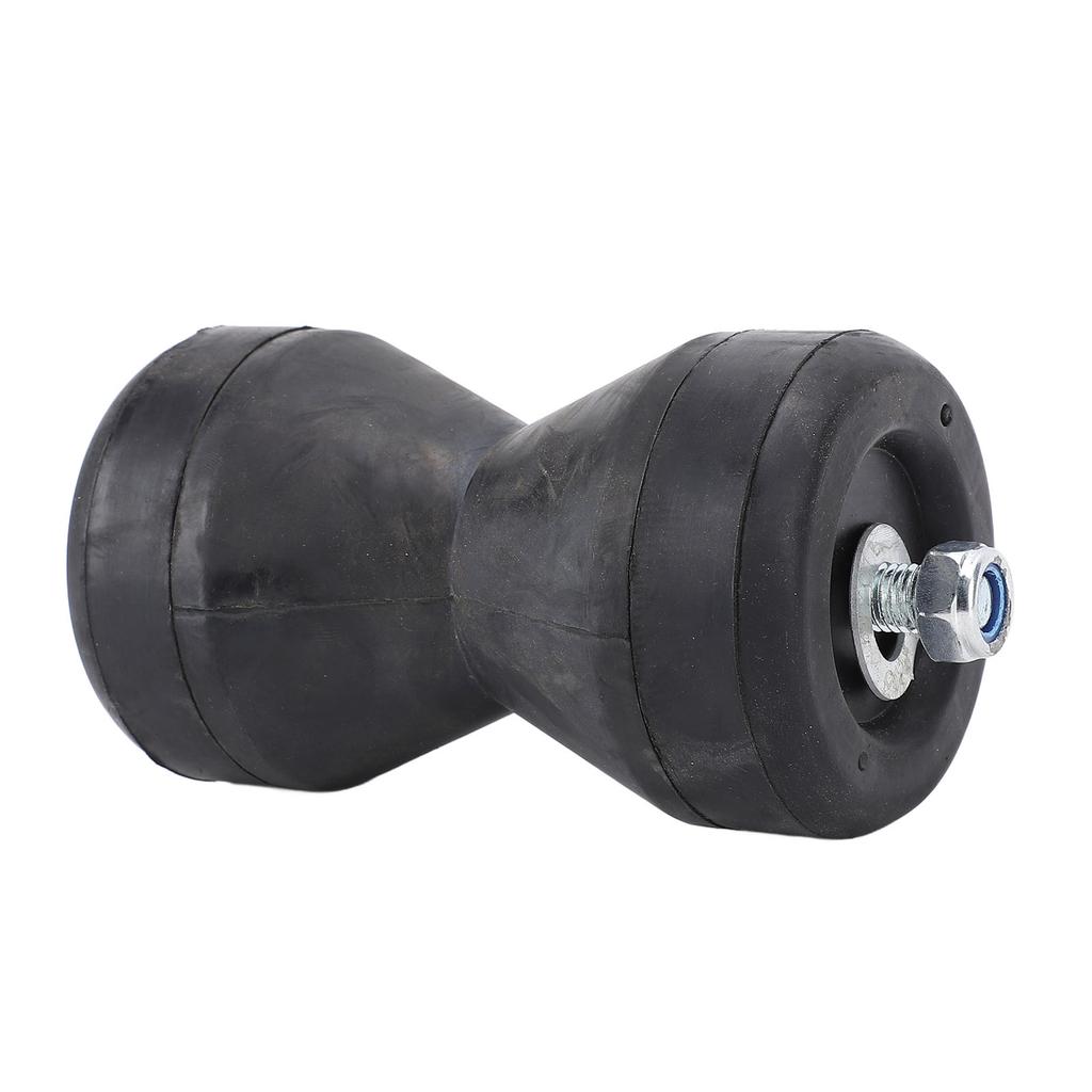 Boat Bow Trailer Roller Shockproof 95mm Black Rubber Bow Stop Bell Roller Enduring Marine Tool for