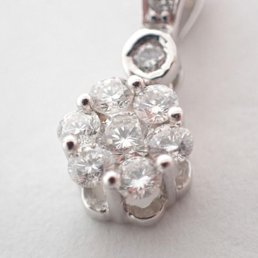 [Gebraucht] K18WG Diamant Anhänger Top/g503-43