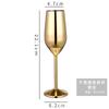 Stainless Steel Champagne Glasses Red Wine Glasses Cocktail Glasses Tall Champagne Glasses Red Wine Glasses Plated Wine Glasses