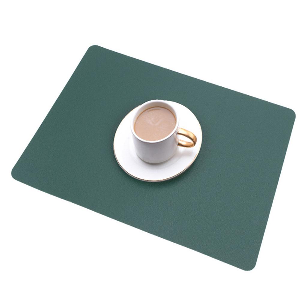 PU Leather Placemat Multipurpose Non-Slip Heat Resistant Table Mat For Home