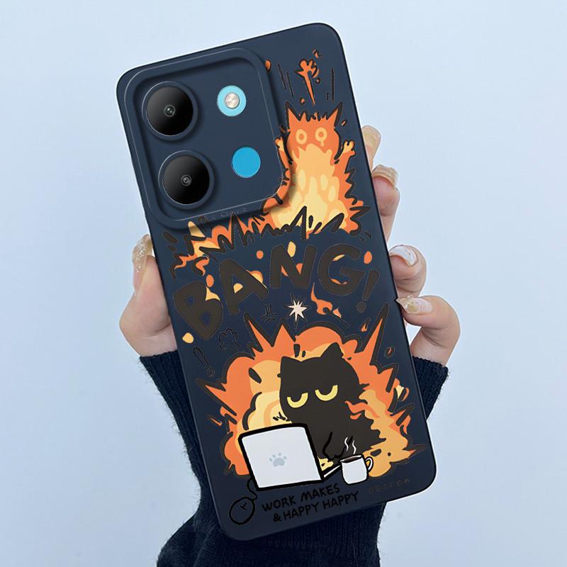 For Infinix Smart7 X6515 Smart 7 HD X6516 Coque Soft Silicone Phone Case Sweet Printing Protective Shell Painting Back Cover
