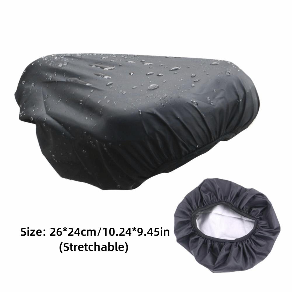 4PCS Stretchable Bicycle Seat Rain Cover Bike Rainproof Saddle Protector Bike Protective Accessory