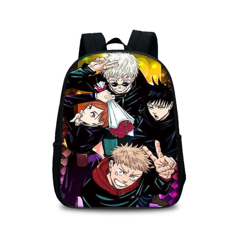 Jujutsu Kaisen Backpack With Polyester Material And Spacious Design For Students And Daily Use