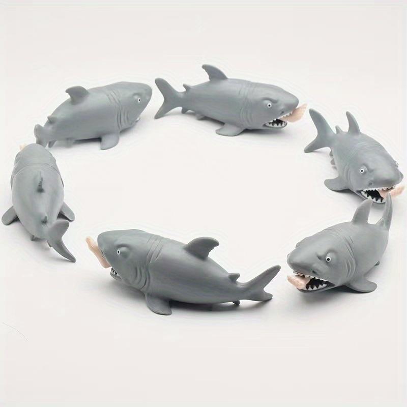 1Pcs Quirky Spoof Squeeze and Spit Foot Shark Stress Relief Toy