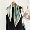 High-end Oil Painting Peony Silk Silk Scarf Women's Spring Summer Fashion Versatile Mulberry Silk 70CM Square Scarf Shawl Scarf