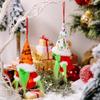 Charming Christmas Grinch Gnome Ornament With Lights Soft Fabric Holiday Decor