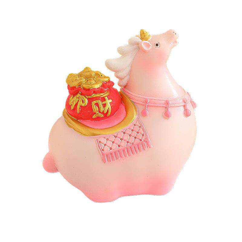 Guochao little fat horse creative resin ornament desktop home decoration Tang Sancai travel merchandise gift souvenir