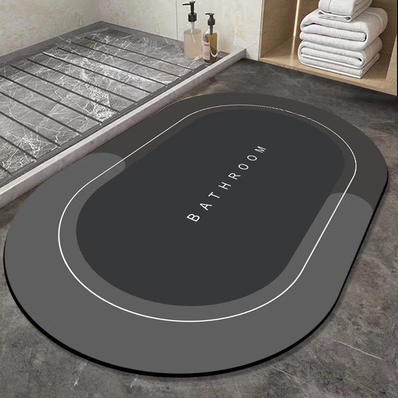 Floor Mat Entry Door Mat Balcony Kitchen Mat Toilet Toilet Door Mat Bathroom Absorbent Floor Mat Quick Drying Cushion