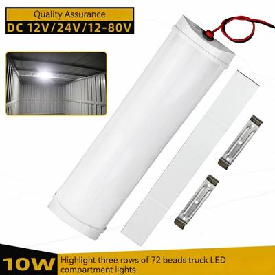 72 LED Wewnętrzna Listwa Oświetleniowa 12V-80V do Samochodu/Vana/RV/Ciężarówki - Jasne Białe ze Włącznikiem