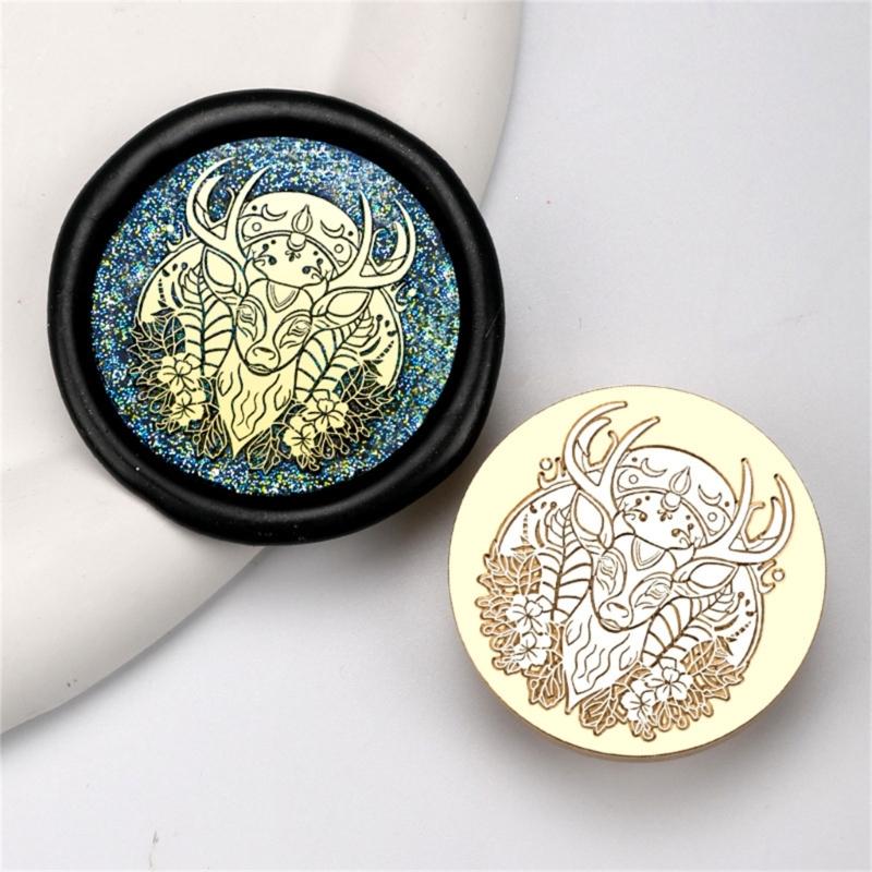 Vintage Seal Stamp Head Replacement, Embossed Sealing Stamp Head for Seal Envelope, Invitations Scrapbooking Decoration
