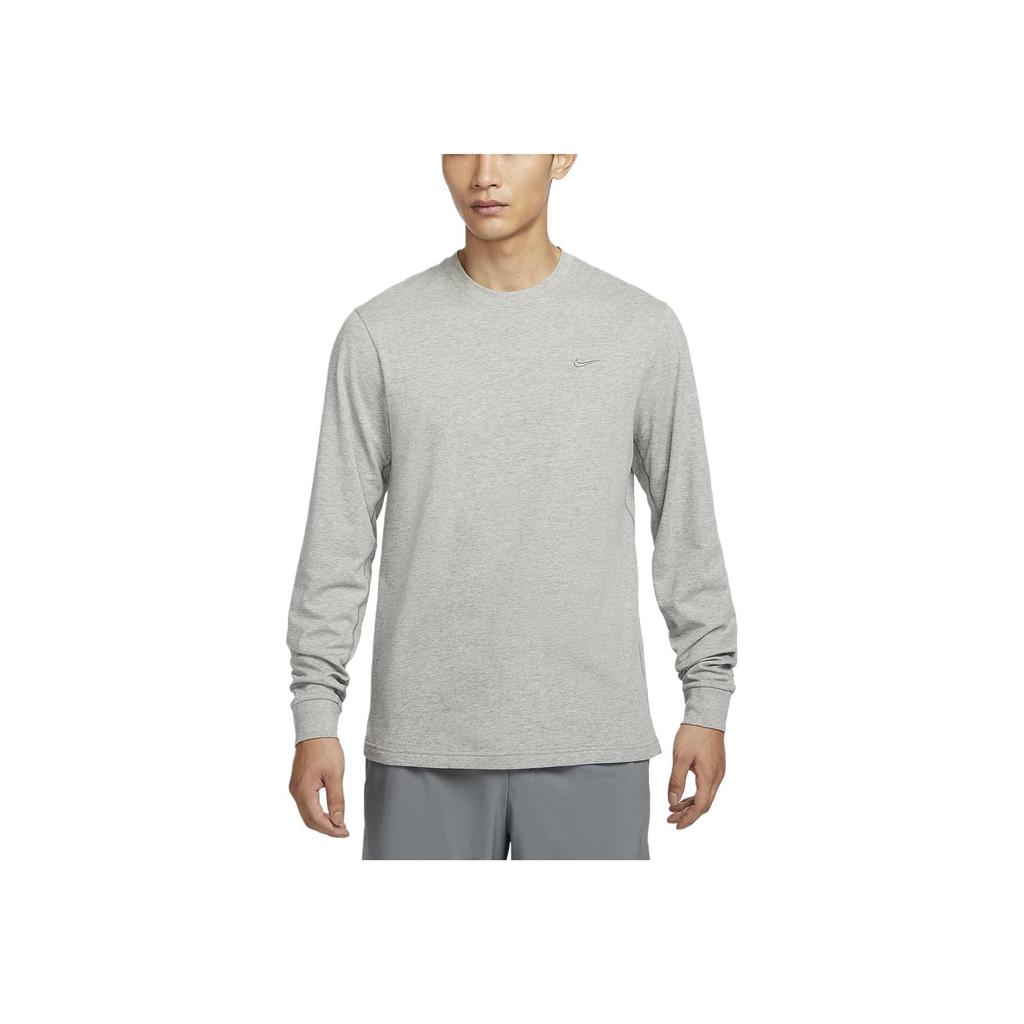 Nike Primary Dri-Fit Quick-Dry Versatile Breathable Long Sleeve T-Shirt Men Tops Dark-Gray Gray FB8586-063