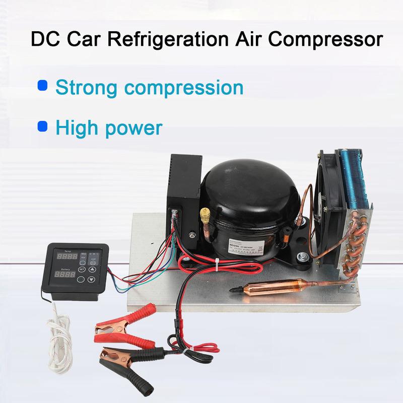 BD25HC Compressor Condenser Car Refrigerator Solar Freezer 12V 24V Refrigerator Air Compressor With Temperature Controller