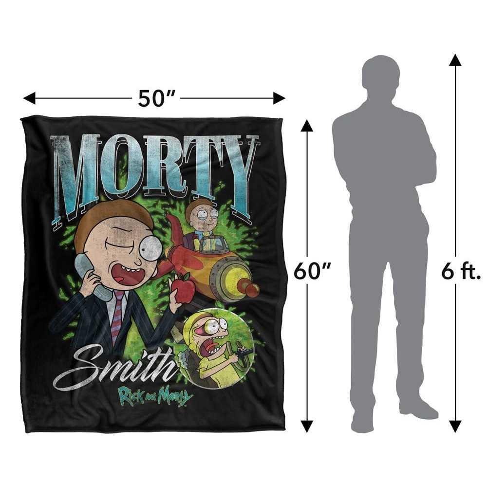 Rick And Morty Homage Soft Touch Blanket
