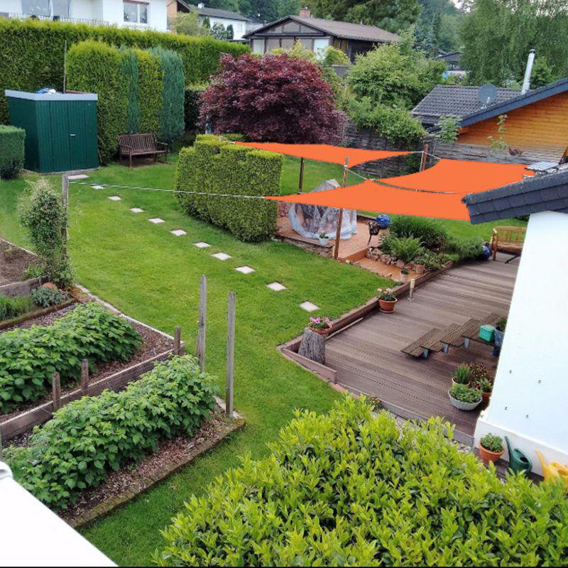 Thickened Outdoor Sunshade Net: Triangular Sail Canvas for Terraces, Balconies, Gardens, and Courtyards