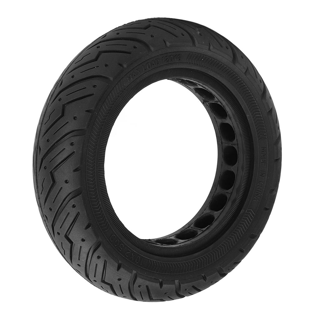 10X2.50 Electric Scooter Solid Tire Rubber Anti Slip Explosion Proof D Slot Honeycomb Solid Tire for Replacement