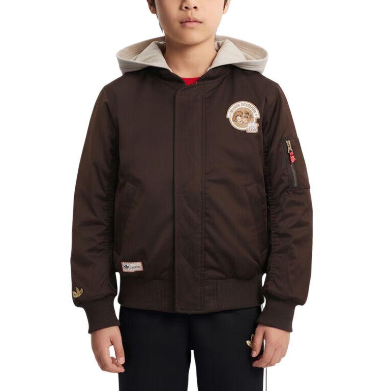 

Adidas Originals Cotton Jacket Color Block Zip Long Sleeve Kids jackets KX7047 128