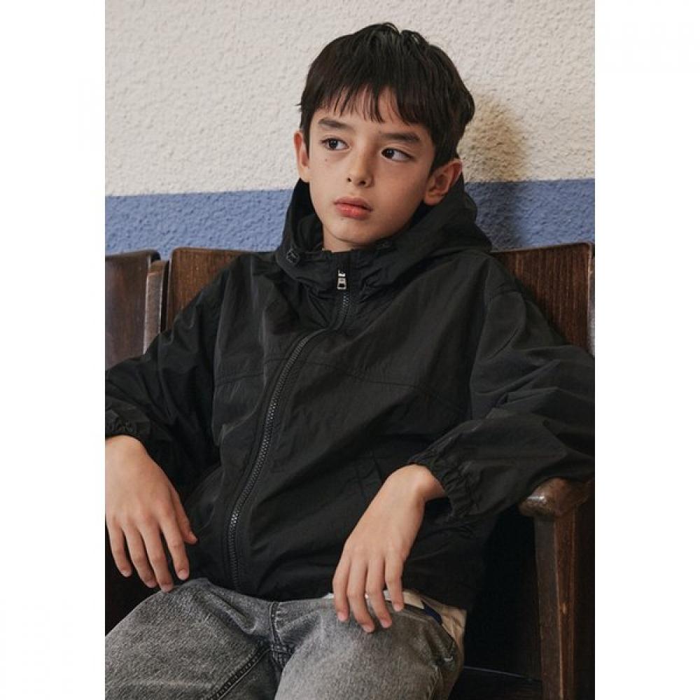 Bluetail Black Cut Hooded Jumper Aaa3jp03bk