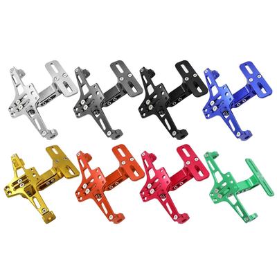 Aluminum Motorbike Number Plate Motorcycle Rear License Plate Frame Holder Frame Adjustable License Plate Bracket