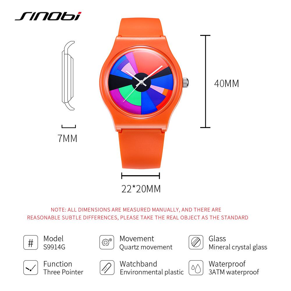 Sinobi Silent Quartz Waterproof Watch for Women, Boys, and Girls - Student Party & Sport Fashion Accessory