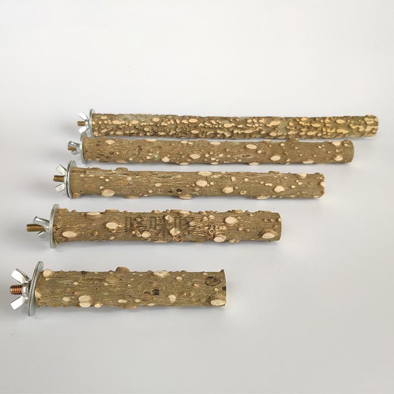 10/15/20cm Birds Accessories Equipment for Parrots Supplies Pet Raw Wood Tree Branch Stand Rack Perches Chew Bite Toys Stick