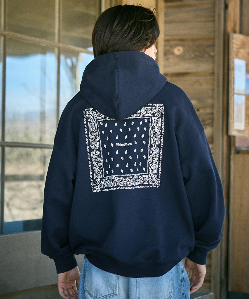 Minimalproject Paisley Zip-Up Hoodie Mzt115 / 3 Colors