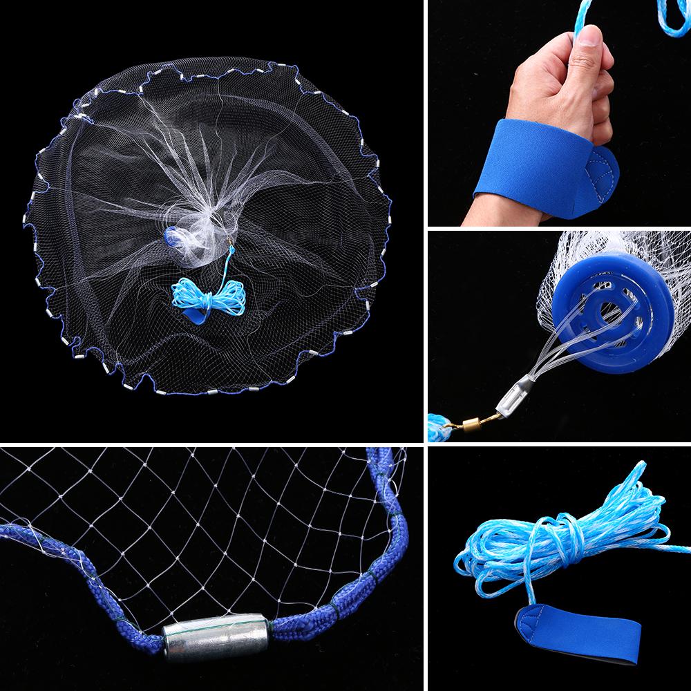 Рыболовная сеть 7,8 футов, рыболовная сеть, соленая пресноводная ...