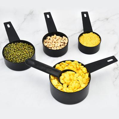 10Pcs/Set Measuring Spoon Dual Scale Hanging Hole Long Handle PP Cake Baking Tools Assorted Sizes Measurement Cup Kitchen Supplies