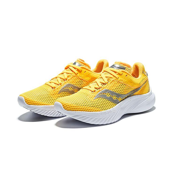 SAUCONY Kinvara 14 Lightweight Running Shoes Women Sneaker Yellow Silver S10823-123