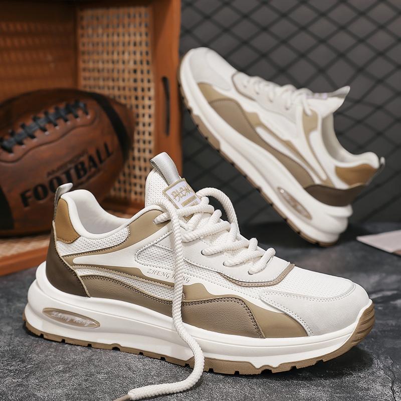 

Internet Celebrity Hot Men s Shoes Breathable Mesh Versatile Student Casual Sports Running Thick Sole Height Increasing Dad Trendy 41 Standard Sports Code хаки