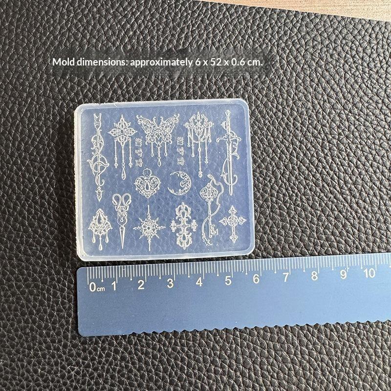 3D Vintage Court Baroque Silicone Nail Mold Nail Art Diy Tool Stamping Plates Manicure Templates For Home Craft