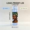 1PC African Woman Ethnic Art Portrait Print 750ml Color Plastic Sports Water Bottle Leakproof Flip Straw Lid Suitable for Sports Office Home Use