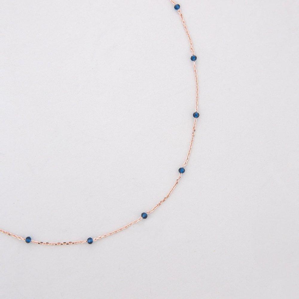 [Judy and Paul] Gloria Blue Diamond Rose Gold Necklace N52220