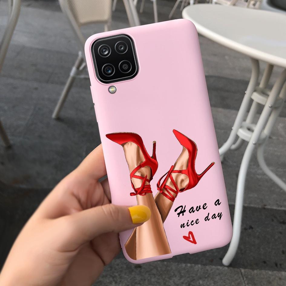 For Samsung Galaxy A12 Case Samsung A42 5G Lovely Heart Cover Back Fundas For Samsung A 12 SM-A125F SM-A426B A 42 5G Phone Cases