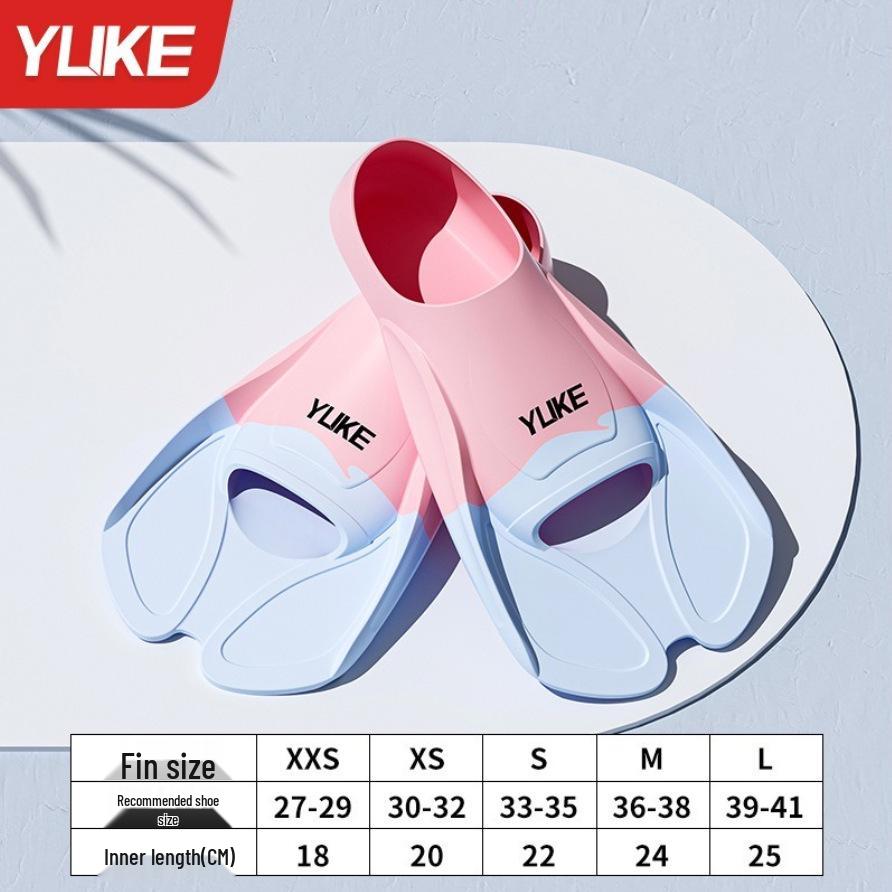 Unisex Silicone Swimming Fins for Adults & Kids - Ideal for Diving, Breaststroke, Freestyle Training