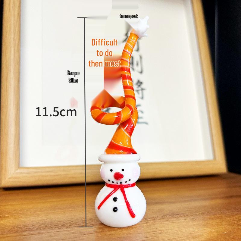 

Креативное мини-стеклянное украшение в виде Деда Мороза для рождественской елки