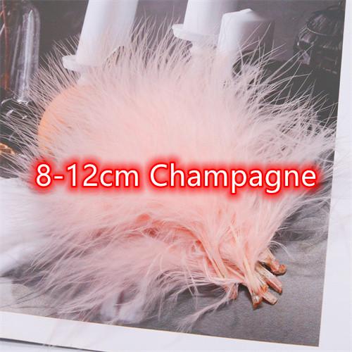 8-12cm Colored Plumas Natural Turkey Marabou Feather Fluffy Plume Wedding Dress Party DIY Decorations Handicraft Accessories