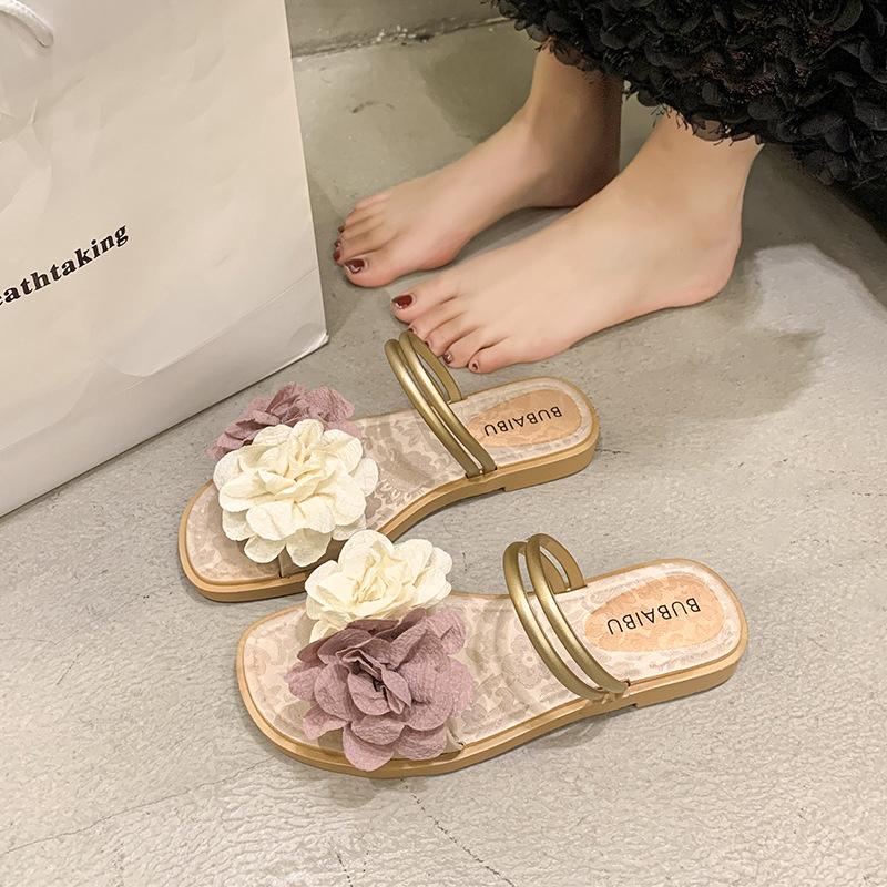 

2025 новый модный тренд износостойкие и удобные тапочки летняя обувь домашние универсальные легкие плоские тапочки 36/37