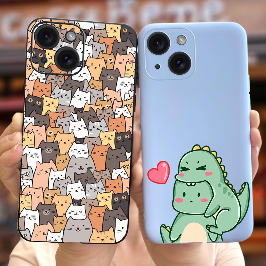 For Apple iPhone 15 Case Stylish Moon Spaceman Cartoon Cover Soft Silicone Phone Case For iPhone 15 Pro Max iPhone15 Plus Bumper