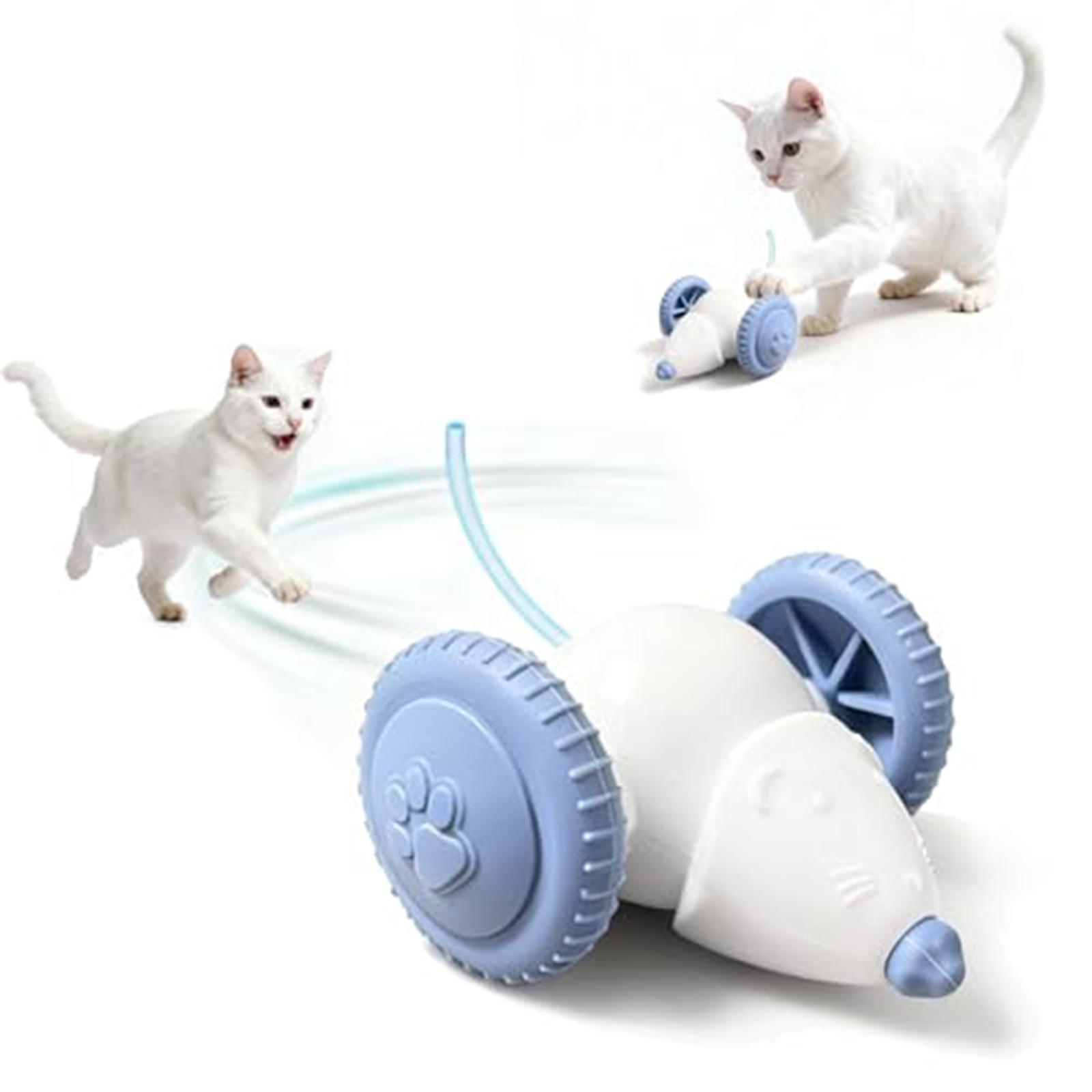 

Cats Exercise Toy Stimulating Cats Toy LEDs Light Cats Toy Electronic Rodents Toy Extended Playtimes For Cats One Size білий