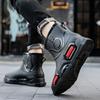 High Quality  Black Red Low-Top Rain Boots for Men Women Fashionable Outdoor Waterproof Boot with Round Toe-for Autumn