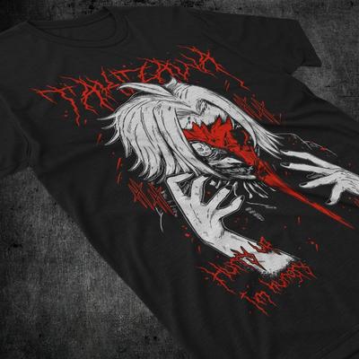 T-shirt Seidou Takizawa Tokyo Ghoul Strip Anime Unisex Maglietta Nera Tutte le Taglie