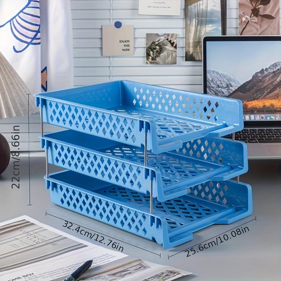 

Office Desktop Bookshelf Storage Box for A4 Documents, Multi-layer File Frame Organizer and Classification File Rack